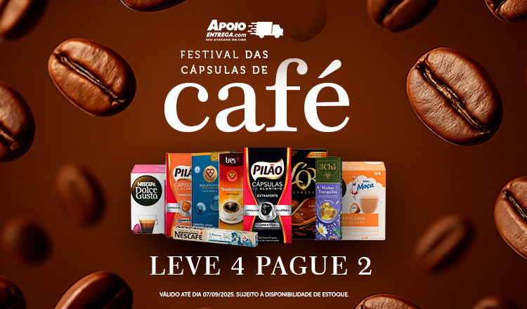 Festival das Cápsulas de Café Leve 4 Pague 2 até 07/09